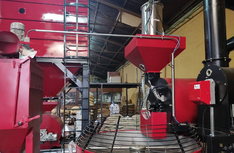 Proceso instalacion de café